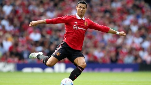 Cristiano Ronaldo en su primer partido de pretemporada con Manchester United