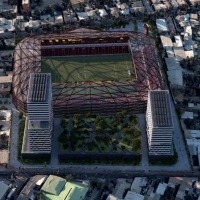 Jorge Segovia proyecta el nuevo Santa Laura: estadio techado, con dos torres de edificios y zona de áreas verdes