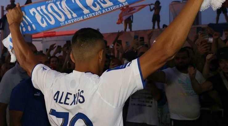 Alexis Sánchez tuvo un gran reconocimiento por parte de la hinchada de Olympique de Marsella