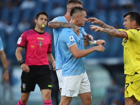 Bologna de Medel pierde ante Lazio que sufrió insólita expulsión