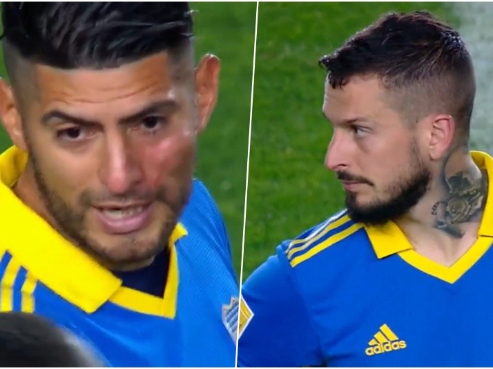 Boca Juniors striker Benedetto 'punches team-mate Zambrano in face at  half-time' before pair are separated by police
