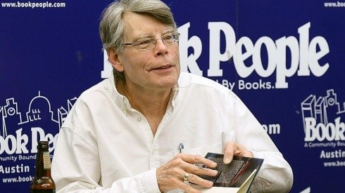 Stephen King en una firma de libros.