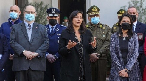 La ministra Izkia Siches lideró la cita de seguridad en La Moneda.