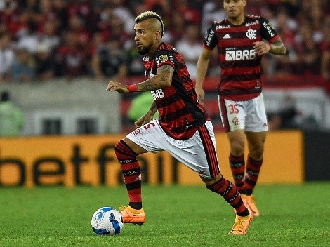 ¿Y Pulgar? Flamengo prepara once con Vidal titular