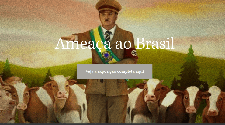 La imagen de entrada en Bolsonario.com.br. (PANTALLAZO)