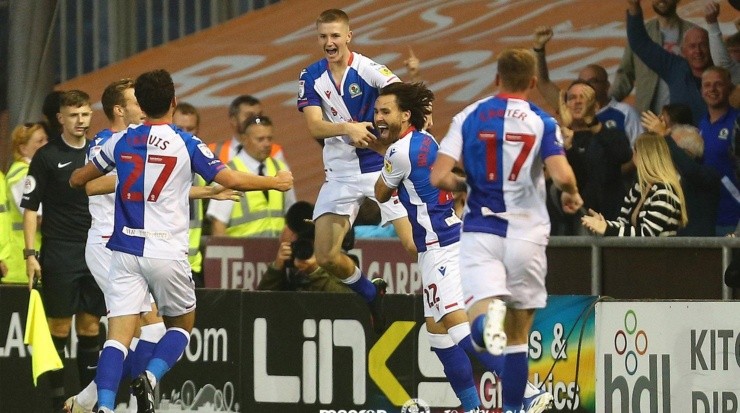 Ben Brereton Díaz anotó este miércoles el que puede ser su último gol para el Blackburn Rovers. Foto: Comunicaciones Rovers.