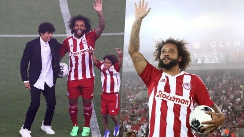 Marcelo tuvo una presentación digna de un jugador de su talla en el Olympiacos de Grecia.