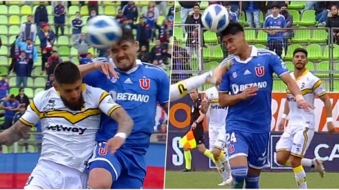 Polémicas amarillas de Roberto Tobar en el primero tiempo del duelo entre la U y Coquimbo.