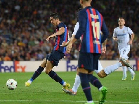 Lewandowski enamora a Barcelona en Champions con triplete