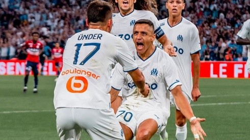 Gol de Alexis en el triunfo por 2-1 del Olympique de Marsella contra Lille.