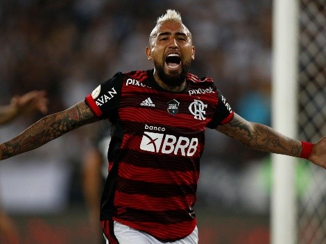 Flamengo a la final y Vidal por su primer título en Brasil