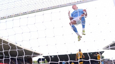 Erling Haaland convierte gol en séptimo partido consecutivo del Manchester City.