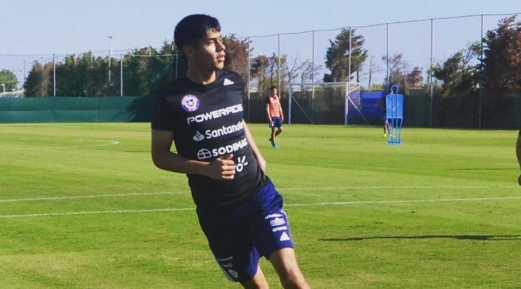 Osorio entrenando en Murcia. Foto: La Roja.