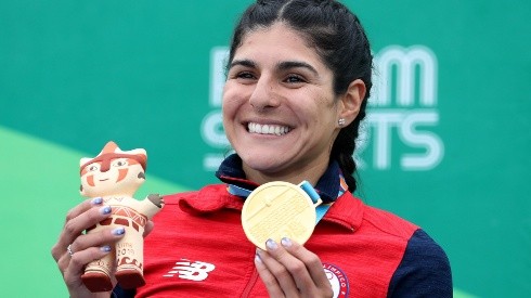 María José Moya, patinadora chilena, oro en los JJOO de Lima 2019