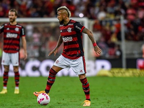 Vidal juega media hora en opaco empate de Flamengo