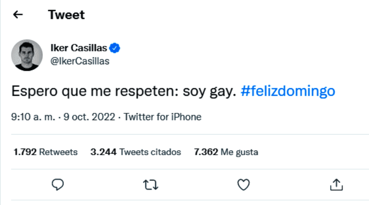 El anuncio de Iker Casillas en su cuenta de Twitter no ha dejado indiferentes a sus millones de seguidores en el mundo