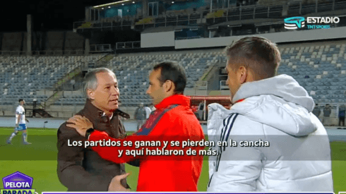 Holan le dio una "lección" a Miranda tras el partido por Copa Chile