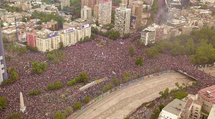 El 25 de octubre de 2019, más de un millón de personas salieron a las calles de Santiago. (AGENCIA UNO)