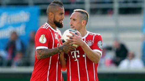 Vidal y Ribéry en Bayern: el francés confirmó que su amigo es un guerrero.