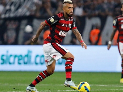 "Un animal": brasileños están locos con Vidal en el Flamengo