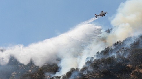 Incendios forestales activos en Chile.