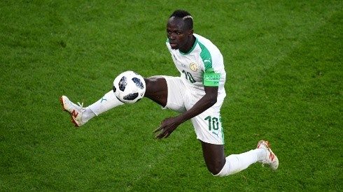 Sadio Mané jugando por Senegal