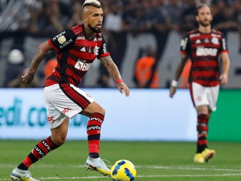 Vidal despide la temporada como titular en Flamengo