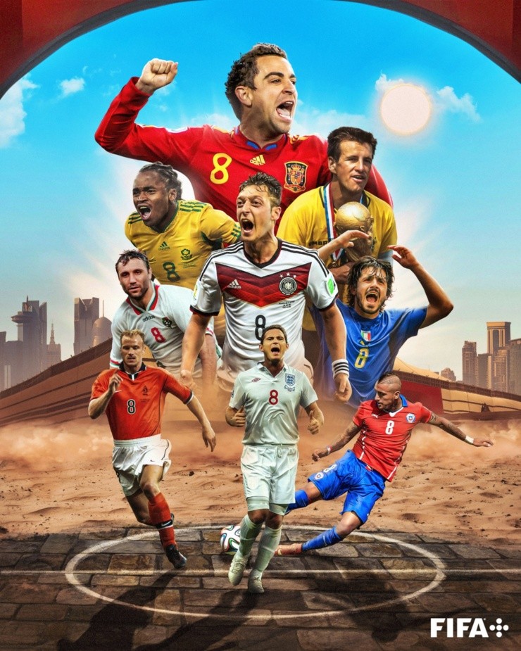 Vidal aparece en medio de una extraordinaria compilación de grandes jugadores de la Copa del Mundo