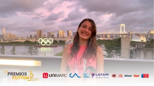 Valetina Boetto en la cobertura de los Juegos Olímpicos de Tokio