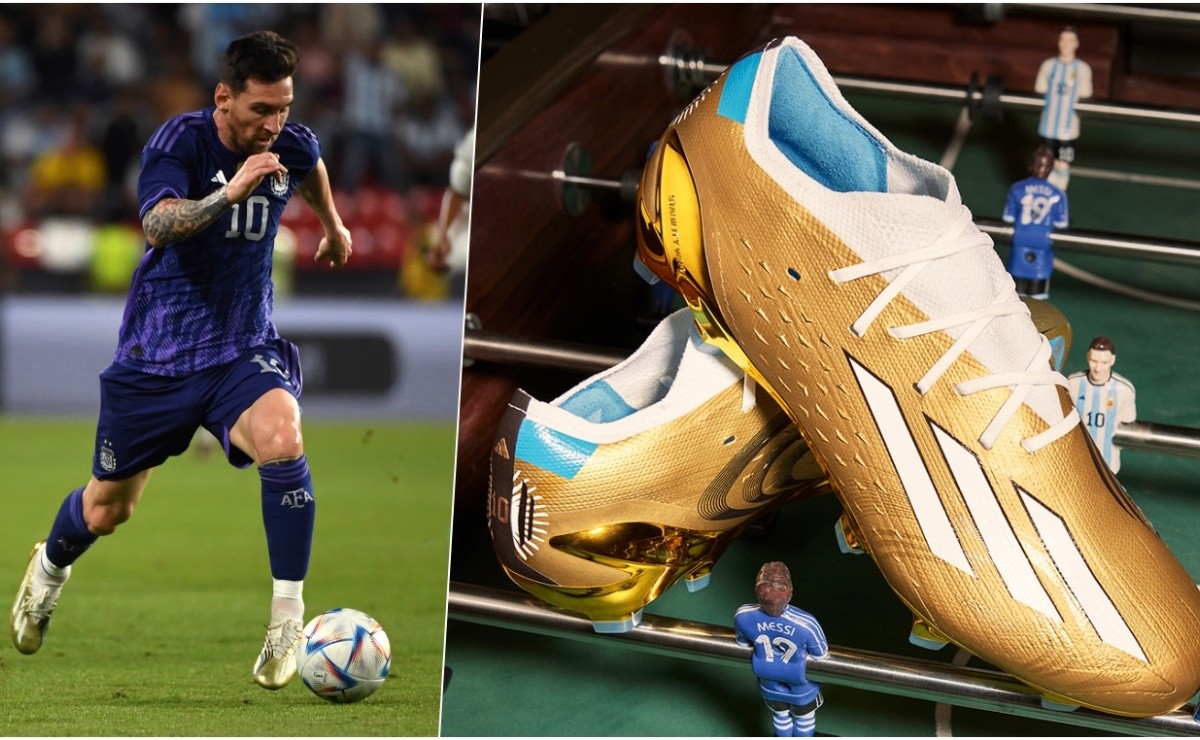 lápiz tobillo gris Los hermosos zapatos que Lionel Messi usará en el Mundial de Qatar 2022