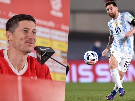 Lewy le para los carros a argentino por pregunta sobre Messi