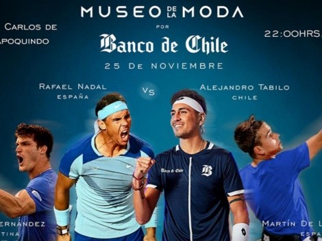 Alejandro Tabilo y Rafael Nadal animan una exhibición de lujo: Horario y quién transmite