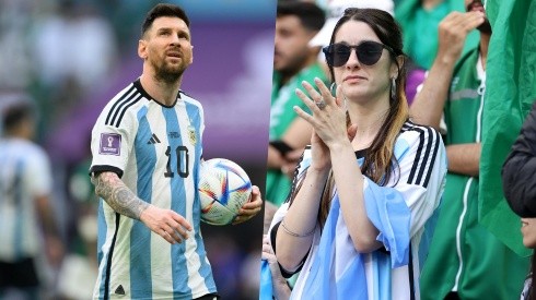 Mientras toda Argentina moría de la tristeza, una sola fanática trasandina tenía una gran razón para estar feliz por la derrota ante Arabia Saudita.