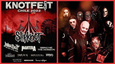 Slipknot encabeza la imperdible jornada que KnotFest tendrá en Chile este 2022.