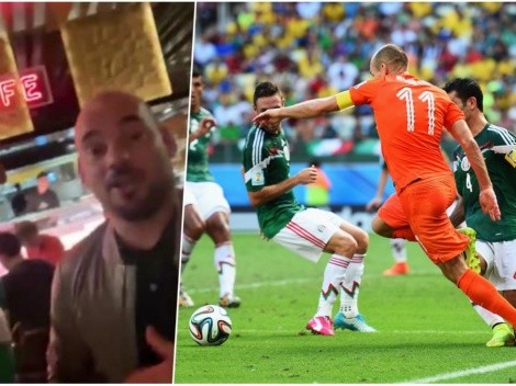 Sneijder cara de palo: "No era penal de México a Países Bajos"