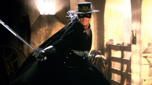 Antonio Banderas como El Zorro en la película de Martin Campbell de 1998.