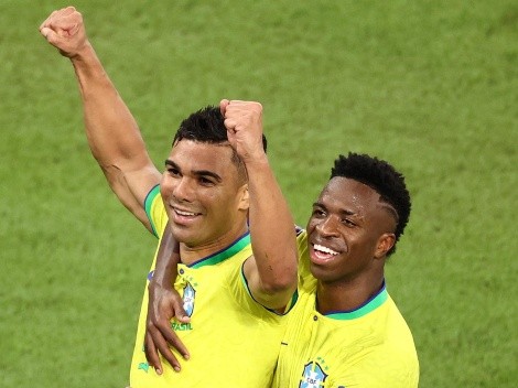 Casemiro bromea con la opción de jugar como delantero en Brasil