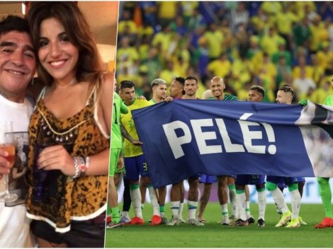 Hija de Maradona con celos por el homenaje de Brasil a Pelé