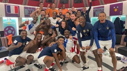 La selección de Francia festejó su paso a las semifinales del Mundial.