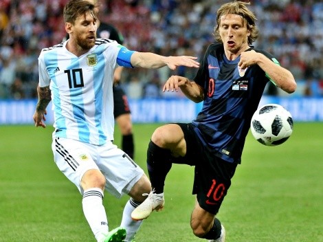 Modric llega a semis como "papá" de Messi