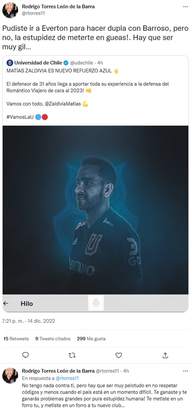 El duro reproche de un representante de Colo Colo a Matías Zaldivia