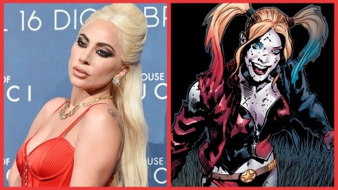 Lady Gaga y la versión en los cómics de Harley Quinn.