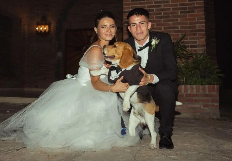 Matías Moya se casó con Lali Saldivia, su polola argentina de hace varios años. | Foto: Instagram Matías Moya.