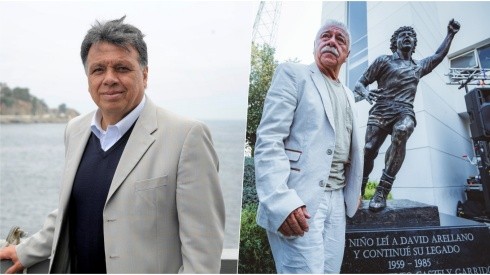 Elías felicitó a Carlos Humberto por su estatua.