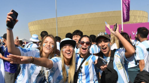 Los hinchas de Argentina transformaron Doha en Buenos Aíres.