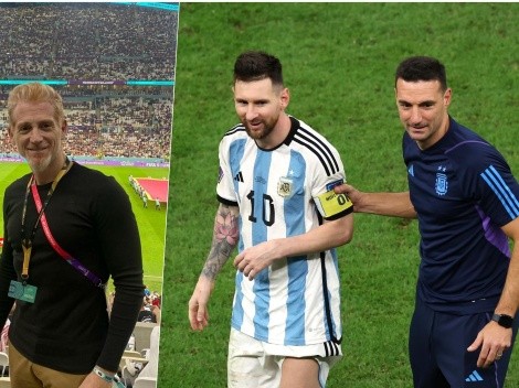 Martín Liberman se da vuelta la chaqueta con Messi y Scaloni