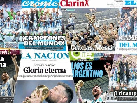 Histórico: diarios argentinos se quedan sin palabras