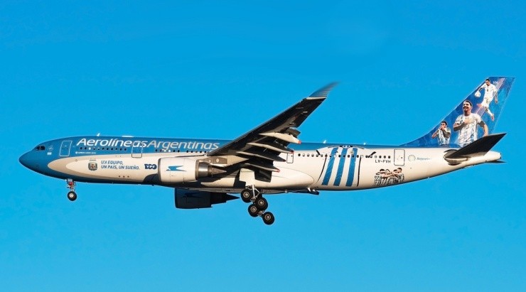 El avión que trasladó a Argentina desde Qatar tiene capacidad para 300 pasajeros y 70 toneladas de carga