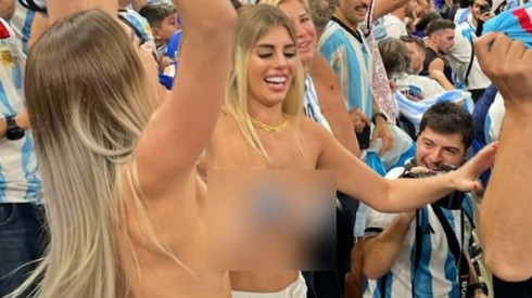 Hincha que hizo topless por Argentina arriesga cárcel