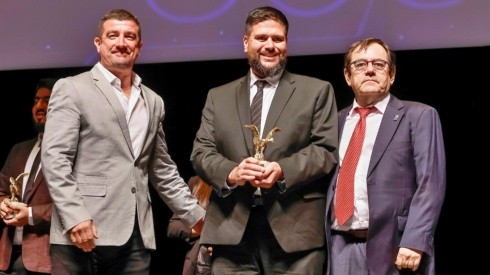 Pablo Vargas, Luis Marambio y Danilo Díaz en la ceremonia de premiación a los Mejores McDonald's 2022
